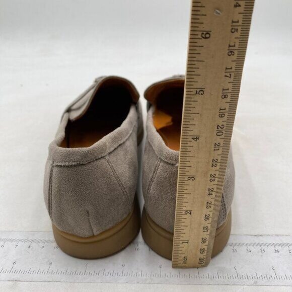 Milooey shoes Women's Round Toe Flat Loafers Comfort Slip On Moccasins Grey Shoe - Picture 5 of 8